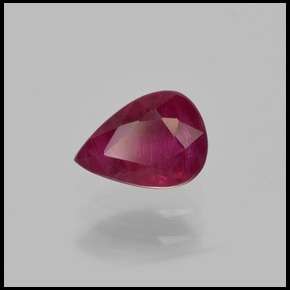 BEAUTIFUL NATURAL PEAR CUT RED PINK RUBY - R1 NO RESERVE AUCTION!!!