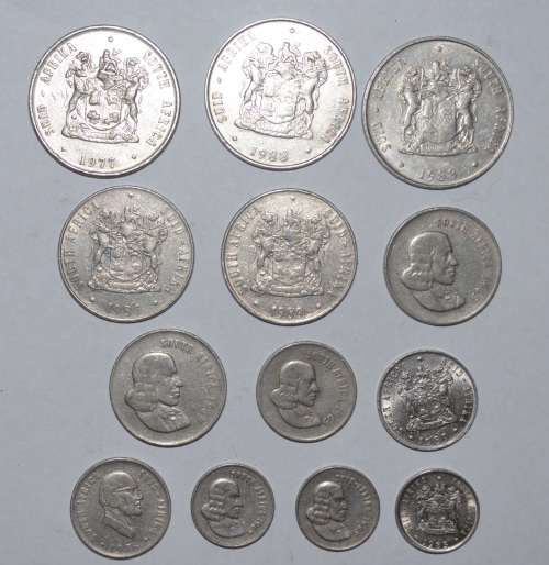 SOUTH AFRICAN COINS LOT - YOUR BID IS FOR ALL 13 COINS