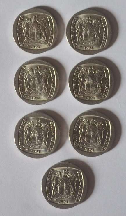 R5 PRESIDENTIAL INAUGURATION COINS 1994 - THERE ARE 7 AVAILABLE