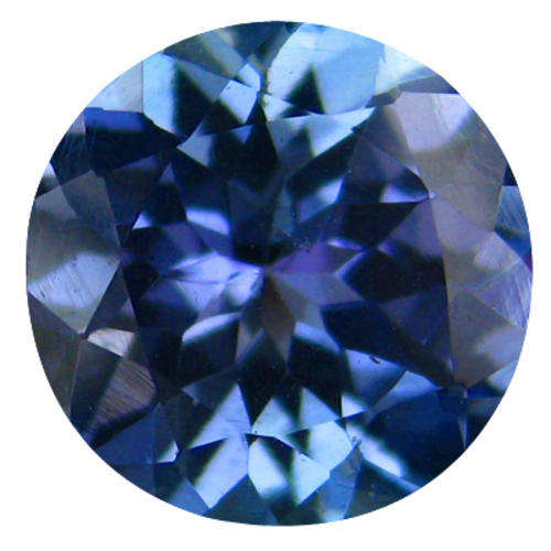 1.12ct TOP ROUND CUT NATURAL PURPLE BLUE TANZANITE