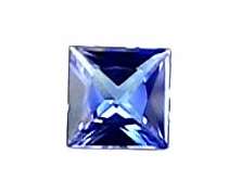 FLAWLESS TOP LUSTER NATURAL PRINCESS CUT TANZANITE