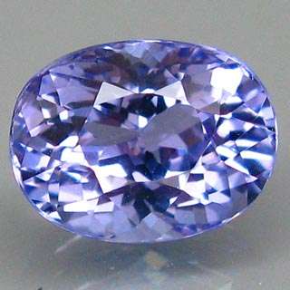 1.02ct TOP NATURAL OVAL CUT PURPLE BLUE TANZANITE