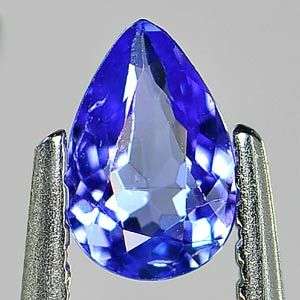 BEAUTIFUL NATURAL PEAR CUT PURPLE BLUE TANZANITE
