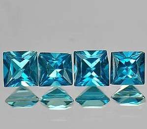 1.50ct 4PCS NATURAL LONDON BLUE TOPAZ