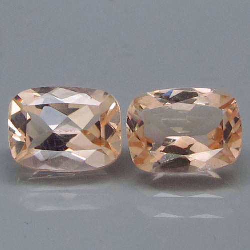 2.44ct DAZZLING PAIR! NATURAL PINK MORGANITE