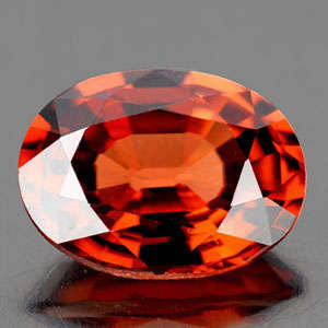 2.45ct OVAL CUT ORANGE TOURMALINE