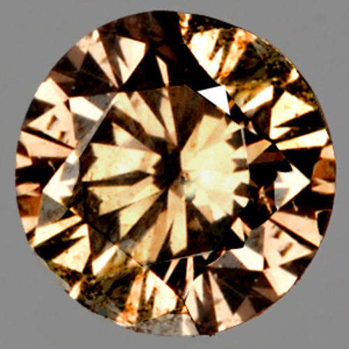 UNTREATED VVS 0.02CT ROUND NATURAL CHAMPAGNE DIAMOND