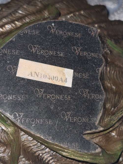 Veronese soap dish plate with sculpture mermaid Art Nouveau