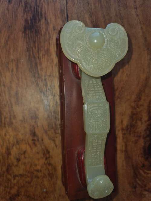 Carved Flower Wishful Ruyi Auspicious Statue