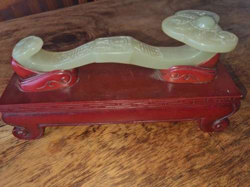 Carved Flower Wishful Ruyi Auspicious Statue