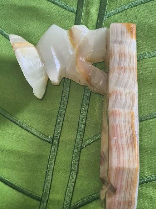 Vintage Sombrero Marble Alabaster Stone Ashtray