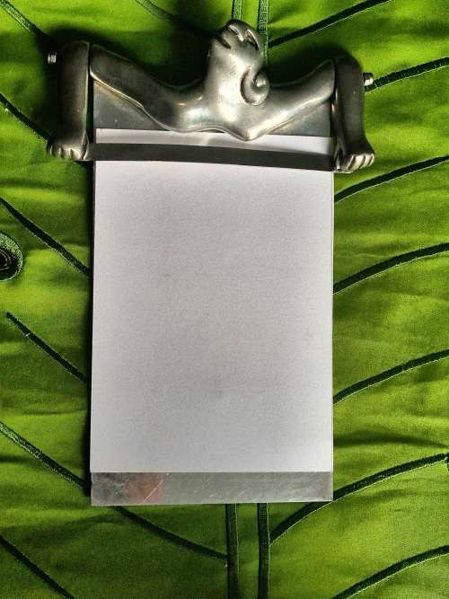 Original Vintage Carrol Boyes Note Pad  Holder