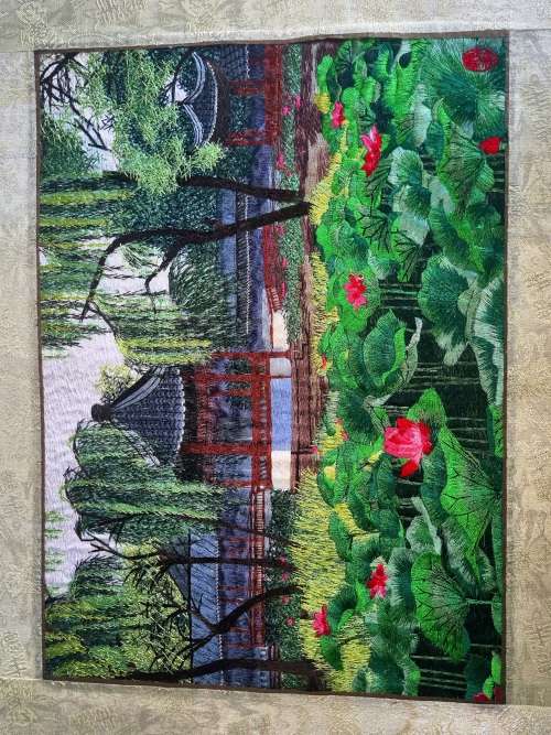 Chinese Handmade Silk Embroidery Art, Vintage Art, Silk Art, Su Xiu/Su Shiu, Needle Stitch Art
