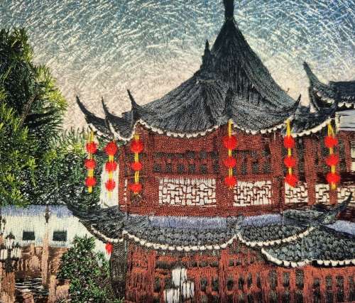 Chinese Handmade Silk Embroidery Art, Vintage Art, Silk Art, Su Xiu/Su Shiu, Needle Stitch Art