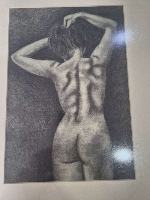 ONE BID FOR SET OF 4 FRAMED ORIGNAL ART BY G.WALDECK 2000