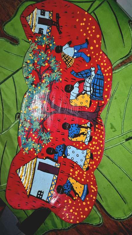 VERY LARGE!!! Handmade African wooden artwork Bowl/Tray