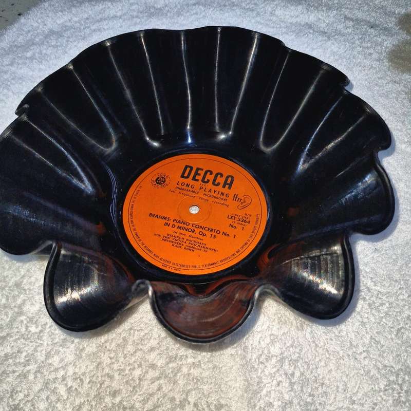Set of 3Record Bowls - Recycled Vinyl LPs