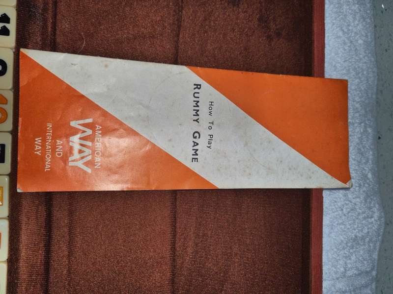 Vintage Rummy Tile Game W/Carry Case American Way & International Way