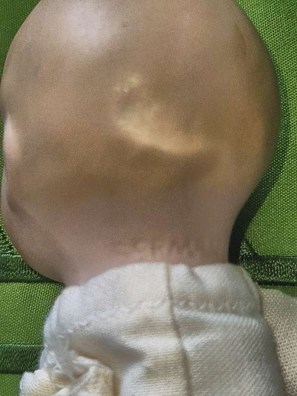 BISQUE HEAD BABY DOLL GERMAN MARK ON HEAD
