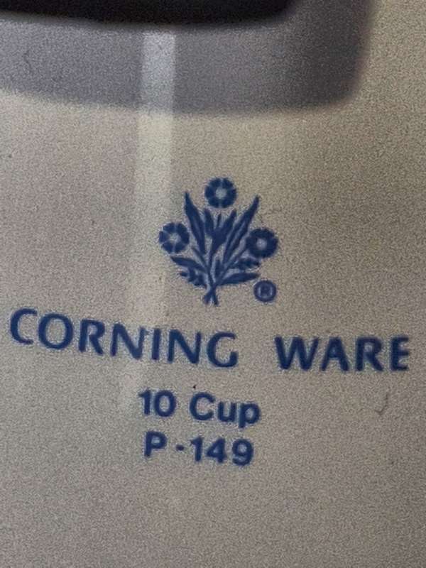 Vintage  Corning Ware 10-Cup Enamel Stovetop Coffee Percolator / Coffee Maker / Coffee Pot
