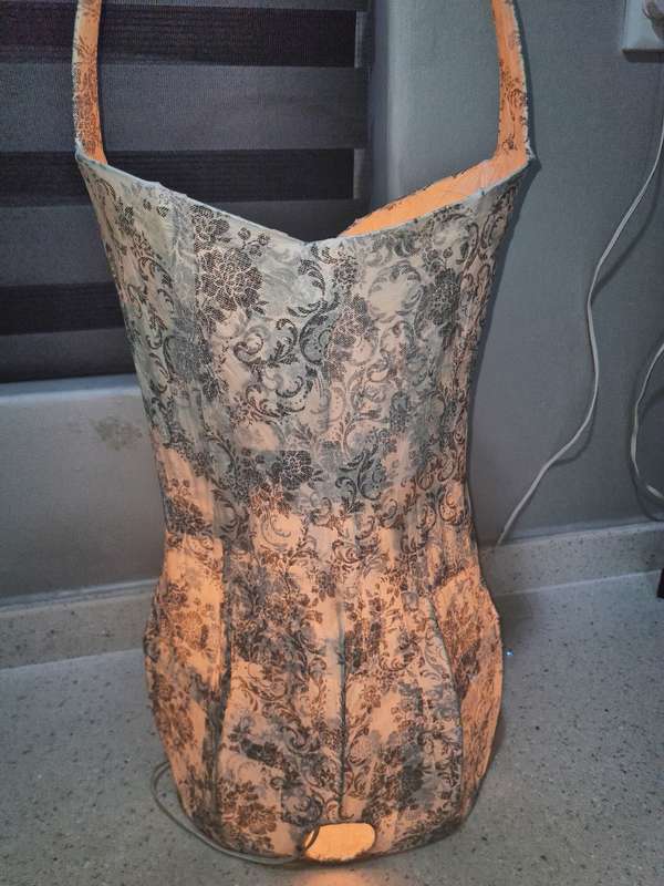 Female Torso Lamp - Paper Mache