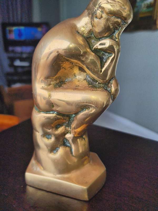 The Thinker - Brass Figurine