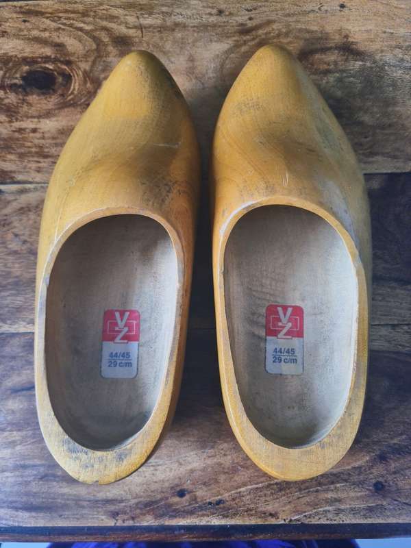 Vintage human size 44 Made in Holland Dutch Wooden Shoes Clogs