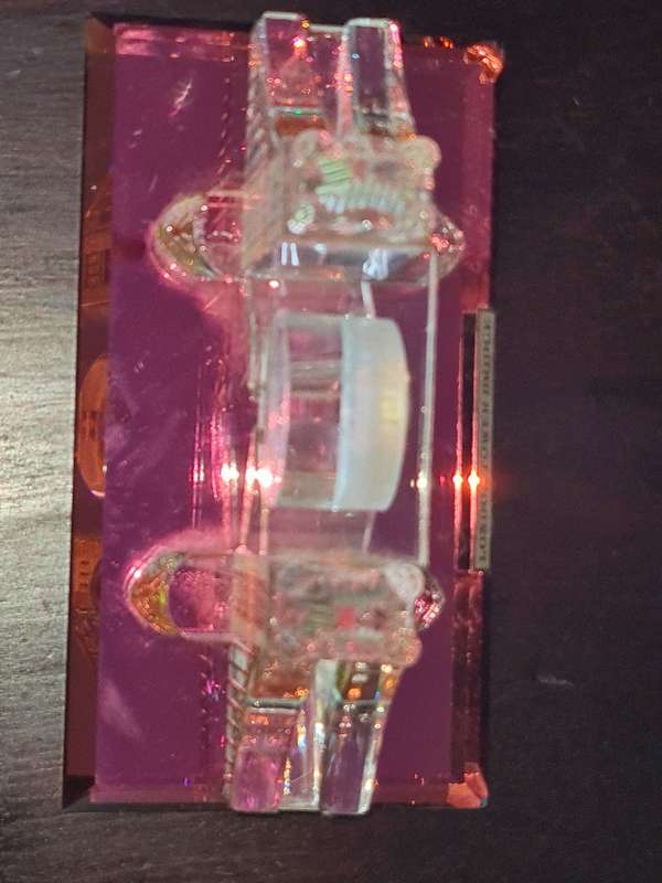 London Souvenir Tower Bridge Crystal Cut Glass Gold Colour décor With Clock