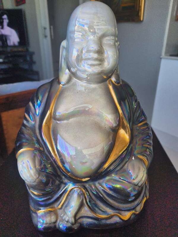 Colourful  Porcelain Happy Buddha Statue