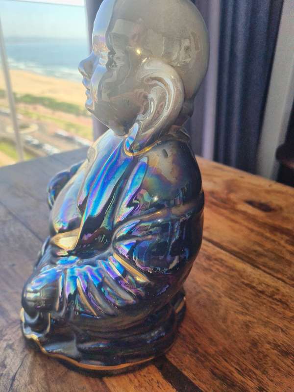 Colourful  Porcelain Happy Buddha Statue