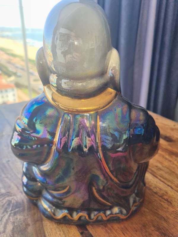 Colourful  Porcelain Happy Buddha Statue