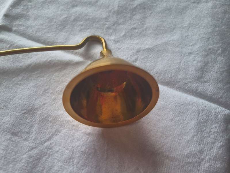Elegant Vintage Candle Snuffer  in Solid Brass