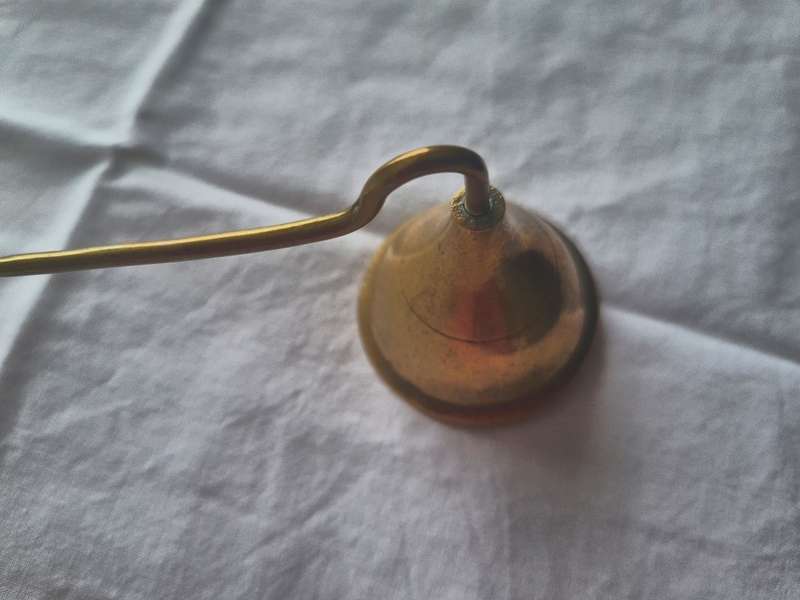 Elegant Vintage Candle Snuffer  in Solid Brass