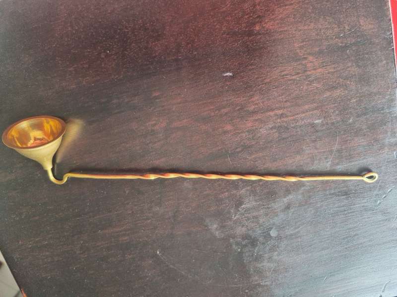 Elegant Vintage Candle Snuffer  in Solid Brass