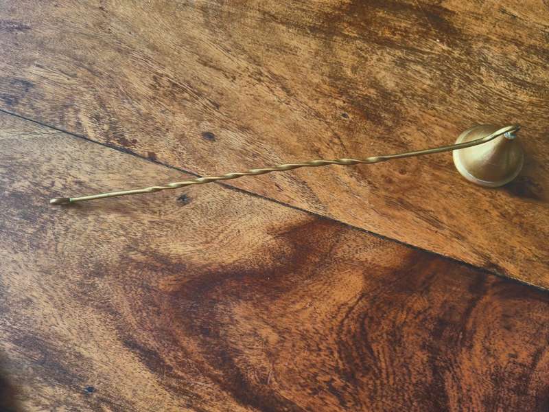 Elegant Vintage Candle Snuffer  in Solid Brass