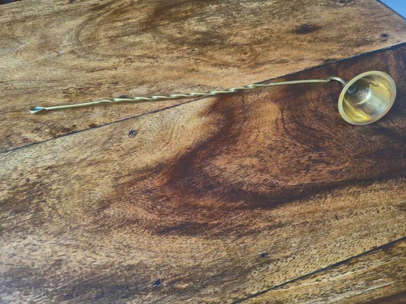 Elegant Vintage Candle Snuffer  in Solid Brass