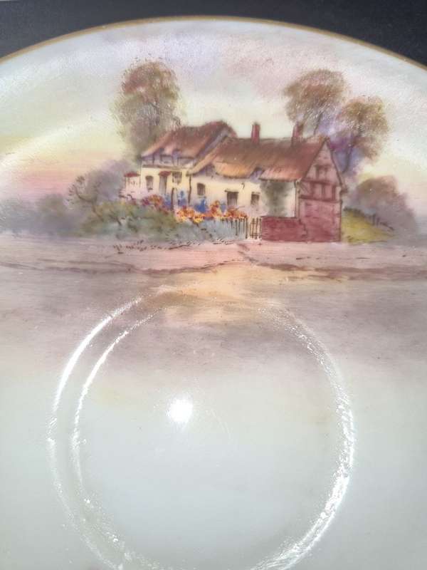 Royal Worcester Anne Hathaways Cottage Cup and Saucer