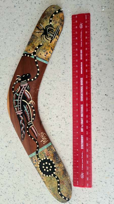Hand Crafted Wooden Boomerang