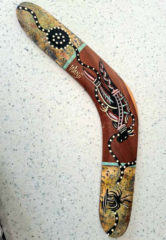 Hand Crafted Wooden Boomerang