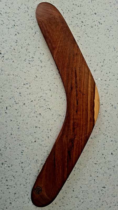 Hand Crafted Wooden Boomerang