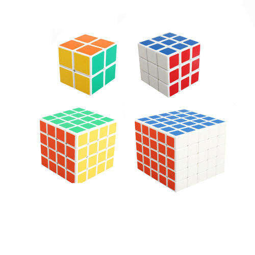 Set of 4 White speed cube-Sheng Shou