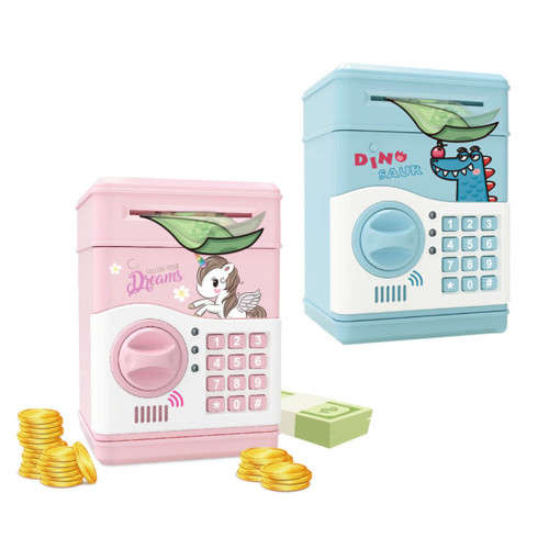 Kida ATM Password Finger Print Bank Blue - Pink, White
