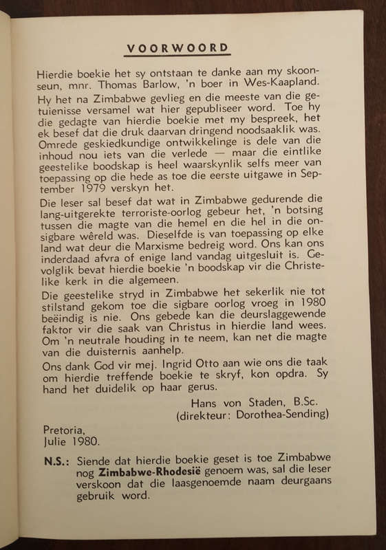 Christus aangekla in Zimbabwe-Rhodesie