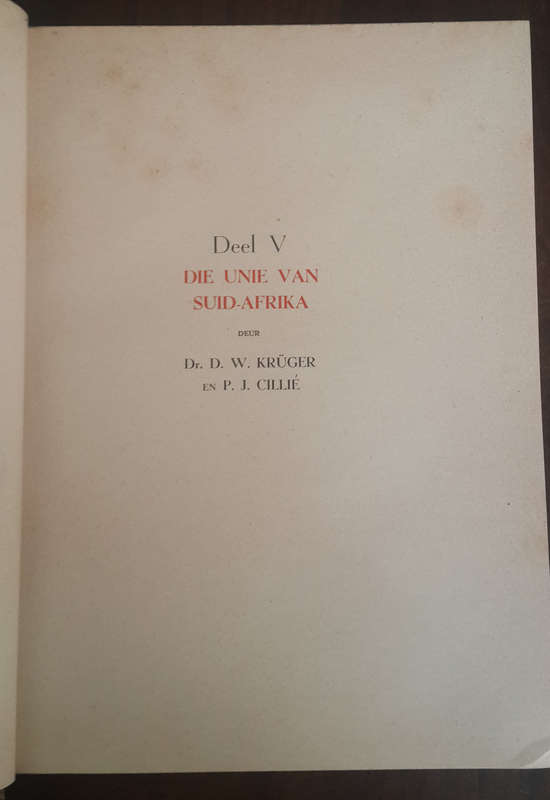 Drie Eeue die verhaal van ons vaderland Vol I & Vol V