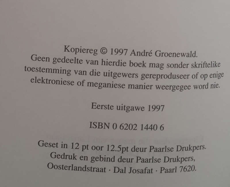 Blomme en bloed: die verhaal van Langebaan (Andre Groenewald)