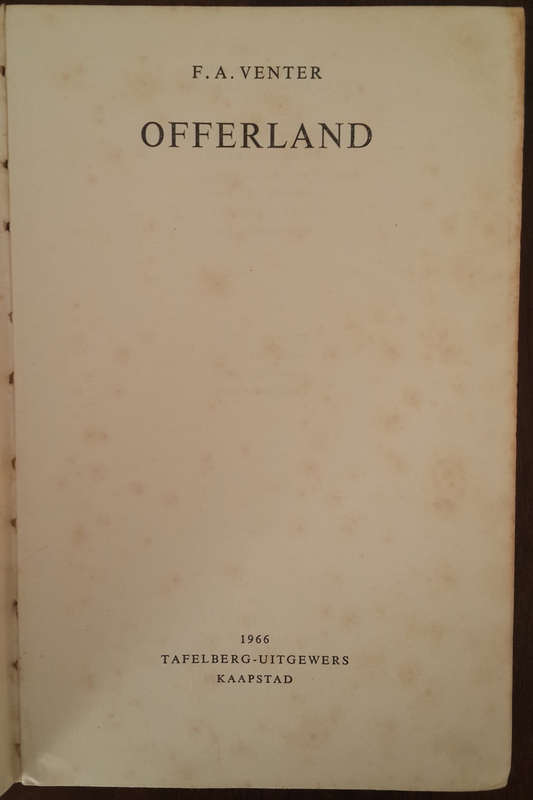 Offerland (F.A. Venter)