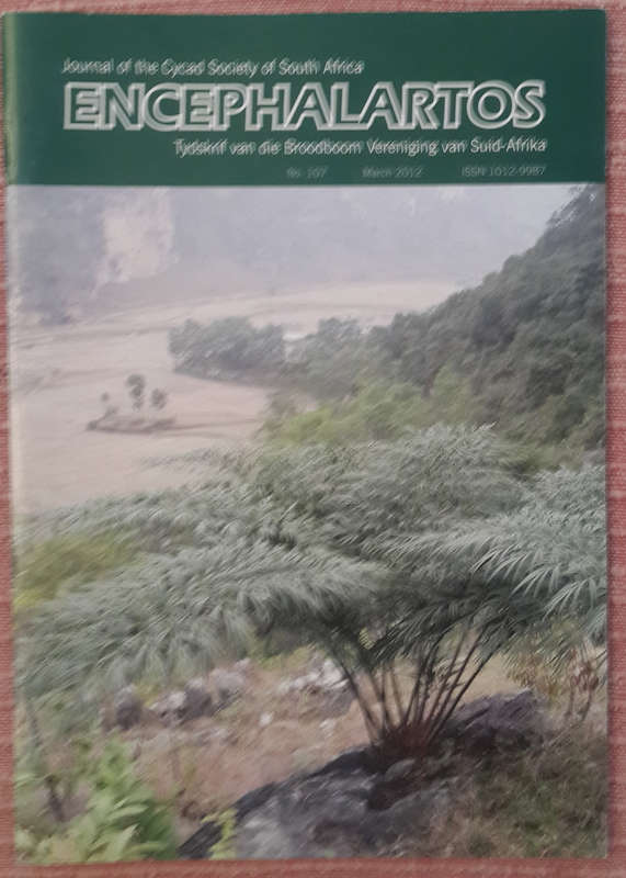 Encephalartos (No 106-115) Journal of the Cycad Society of South Africa Tydskrif van die Broodboom