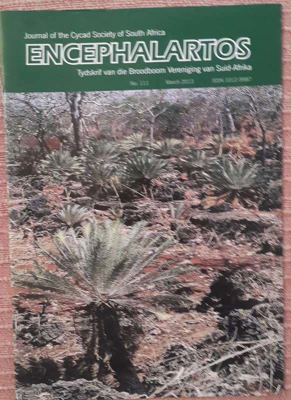 Encephalartos (No 106-115) Journal of the Cycad Society of South Africa Tydskrif van die Broodboom
