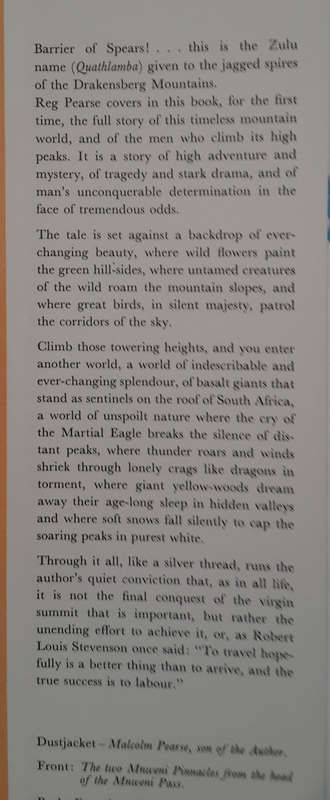 Barrier of Spears: Drama of the Drakensberg