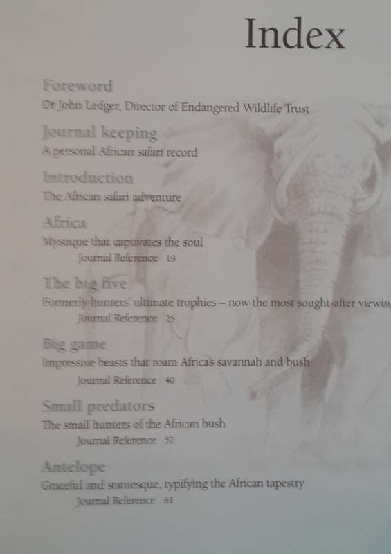 African Safari Journal - Millennium Edition